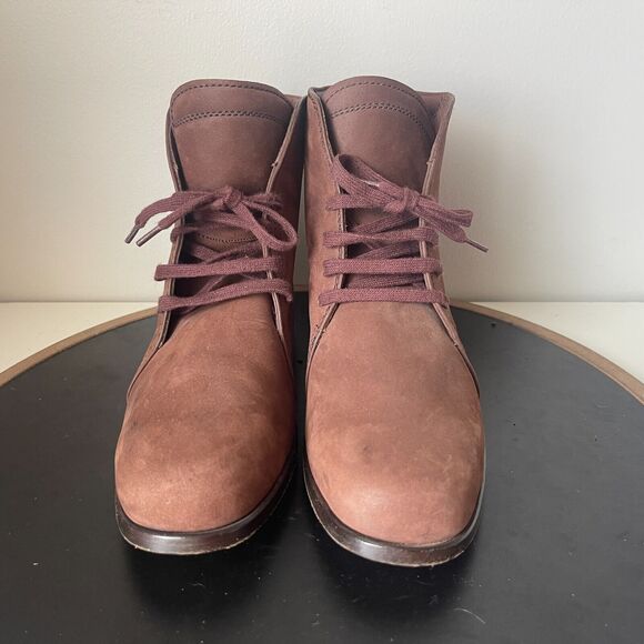 Tods Ankle Booties Women's‎ Brown Leather Lace Up Size 37 US 7 - Picture 3 of 12